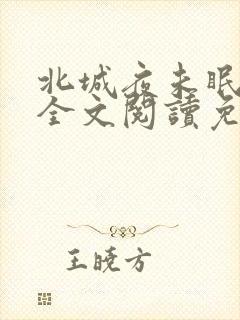 北城夜未眠小说全文阅读免费