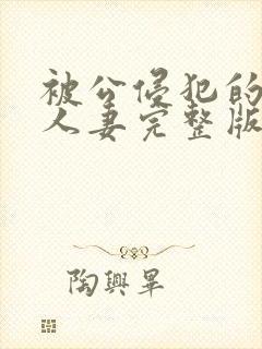 被公侵犯的漂亮人妻完整版