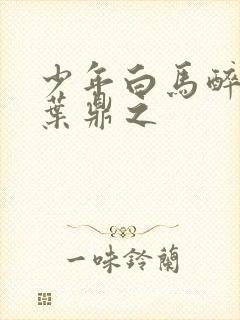 少年白马醉春风叶鼎之封面