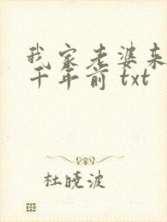 我家老婆来自一千年前 txt