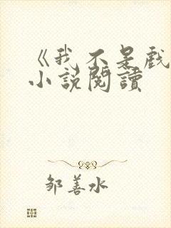 《我不是戏神》小说阅读封面