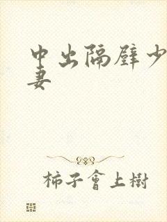 中出隔壁少妇人妻