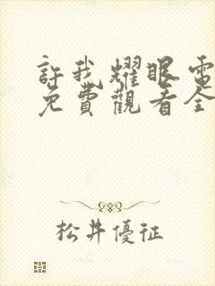 许我耀眼电视剧免费观看全集高清