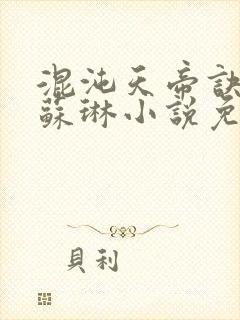 混沌天帝诀凌峰苏琳小说免费阅读