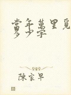 当年万里觅封侯多少字