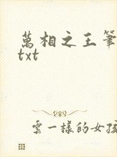 万相之王笔趣阁txt