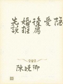 先婚后爱隐婚小说推荐