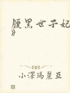 腹黑世子妃日常》