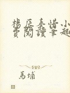 杨辰秦惜小说免费阅读笔趣阁更新