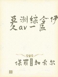 亚洲综合伊人久久av一区