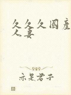 久久久国产精品人妻