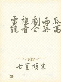 电视剧西瓜免费观看全集高清