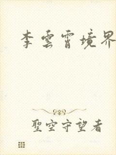 李云霄境界划分封面