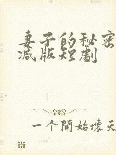 妻子的秘密未删减版短剧封面