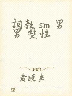 调教 sm 男男 双性