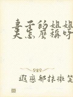 妻子的姐姐的丈夫怎么称呼