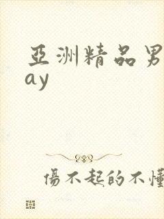 亚洲精品男同gay