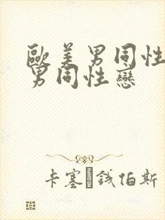 欧美男同性恋操男同性恋