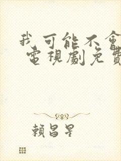 我可能不会爱你 电视剧免费封面