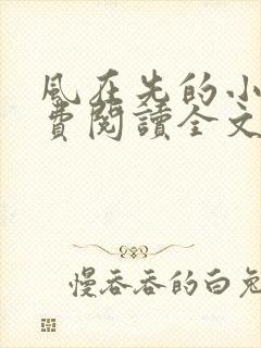 风在先的小说免费阅读全文最新章节