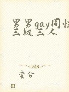 男男gay同性三级三人