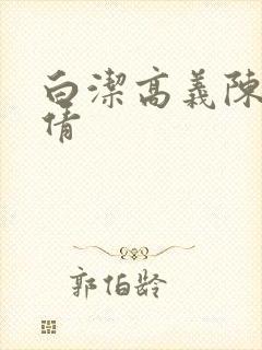 白洁高义陈三孙倩封面