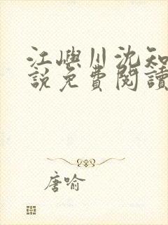 江屿川沈知意小说免费阅读