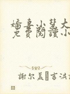 娇妻小慧大罗哥免费阅读小说名字