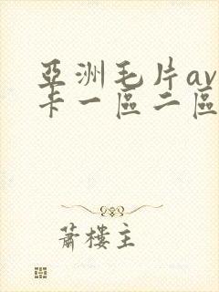 亚洲毛片av不卡一区二区三区