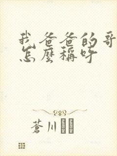 我爸爸的哥哥我怎么称呼