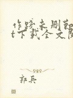 作践未删节txt下载全文阅读封面