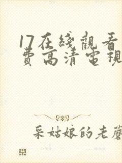 17在线观看免费高清电视剧下载封面