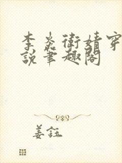 李炎卫婧穿越小说笔趣阁封面