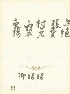 东山村 张冬 杨翠免费绝世小仙医封面