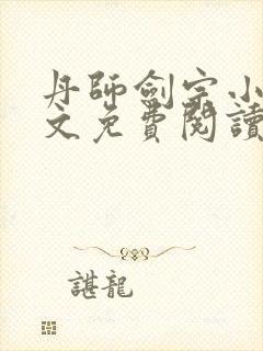 丹师剑宗小说全文免费阅读