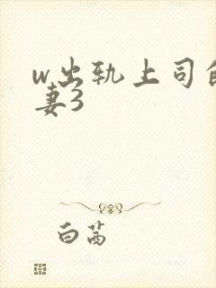 w出轨上司的人妻3