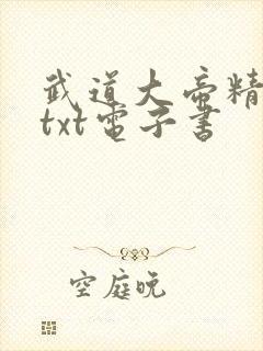 武道大帝精校版txt电子书封面
