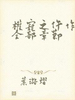 权宠之仵作医妃全部章节封面