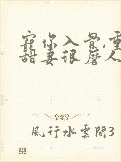 宠你入骨,重生甜妻很磨人