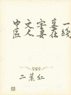 中文字幕一区二区人妻在线不卡