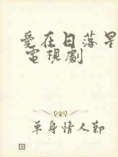 爱在日落星光时 电视剧