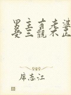 男主有老婆出轨受三观不正