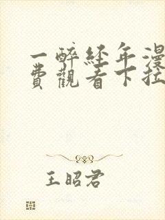 一醉经年漫画免费观看下拉式漫画