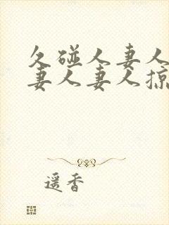 久碰人妻人妻人妻人妻人掠