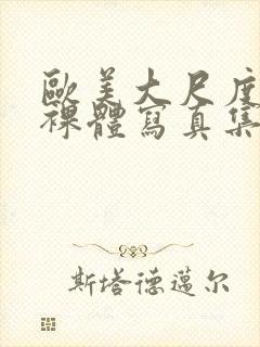 欧美大尺度大胆裸体写真集封面