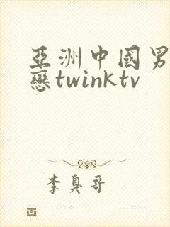 亚洲中国男同性恋twinktv