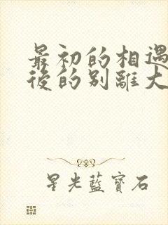 最初的相遇,最后的别离大结局