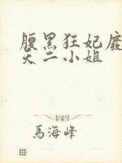 腹黑狂妃废物逆天二小姐