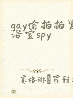 gay偷拍拍男浴室spy