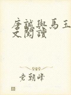 唐诚与马玉婷全文阅读封面